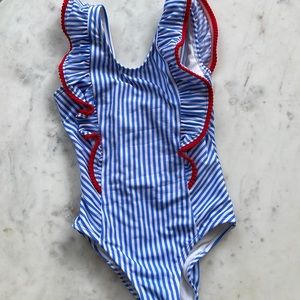 Worn once cat&jack red/white/blue swim